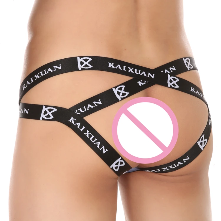 Free Sample Young China Gay Boy Red High Waisted Men's Sexy Big Butt g String Mini Y X Thong Underwear Man