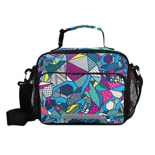 Hot sale Custom Cartoon Pattern Lunch Bag for Student Children Square Portable Cooler Bag on sale