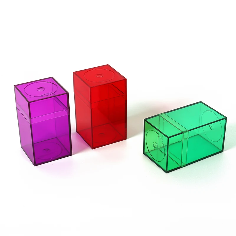 4x4x4 Food Grade Candy Box 2 Inch Clear Plastic Favor Square Cube ...