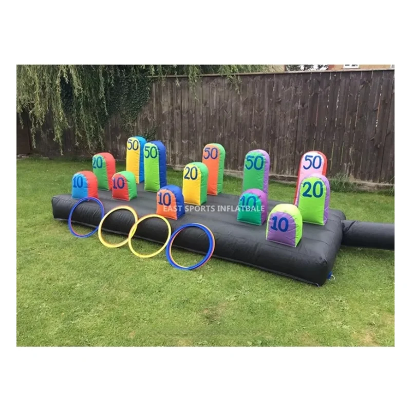 EKKONG – 2 Jeux De Lancer D'anneaux Gonflables Flamant Rose – 30 Cm – 8 Anneaux – Piscine, Plage, Jardin – Dès 3 Ans
