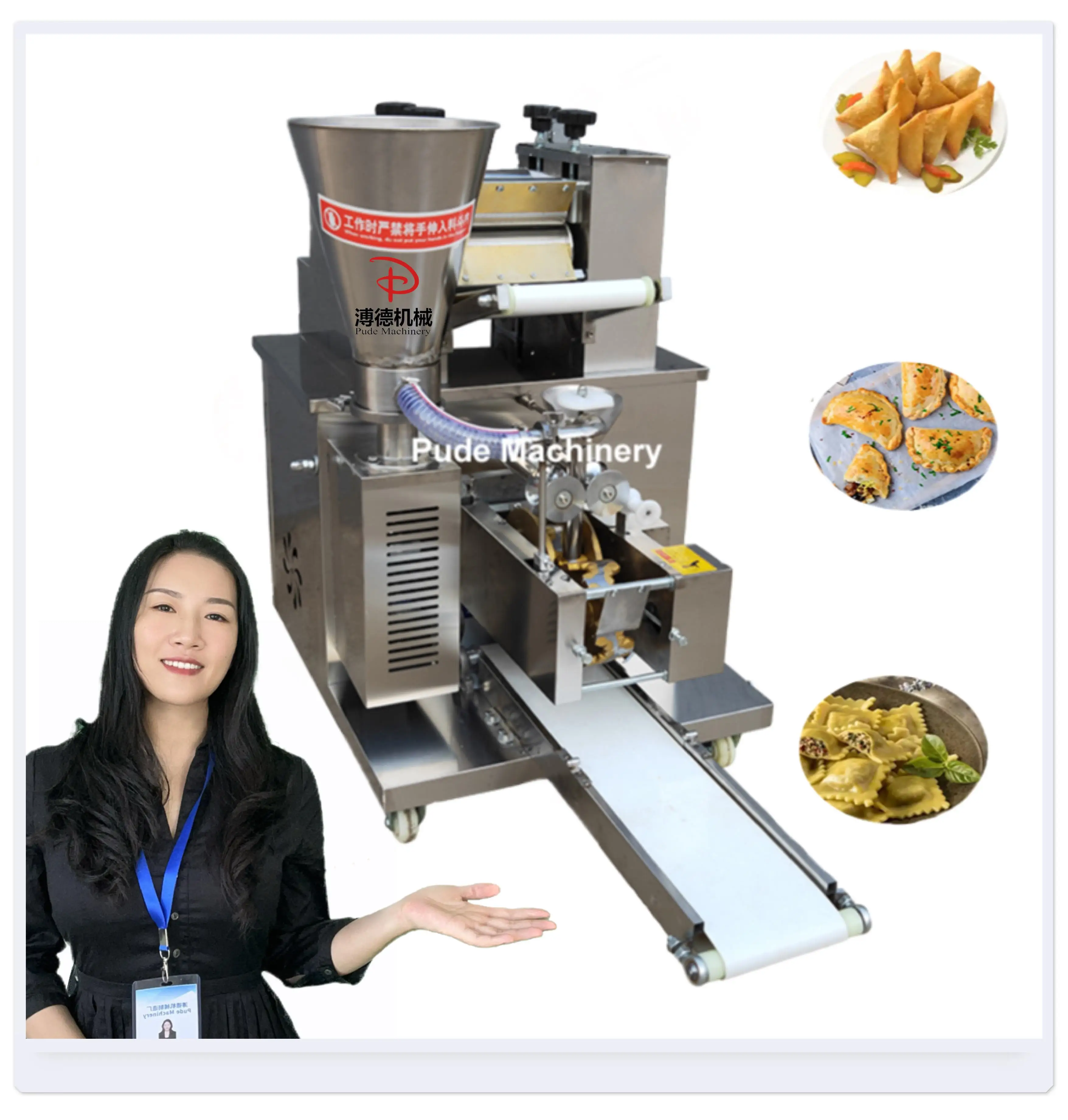 Samosa Making Machine Automatic Samosa Machine a Raviolis Curry Puff Making Machine
