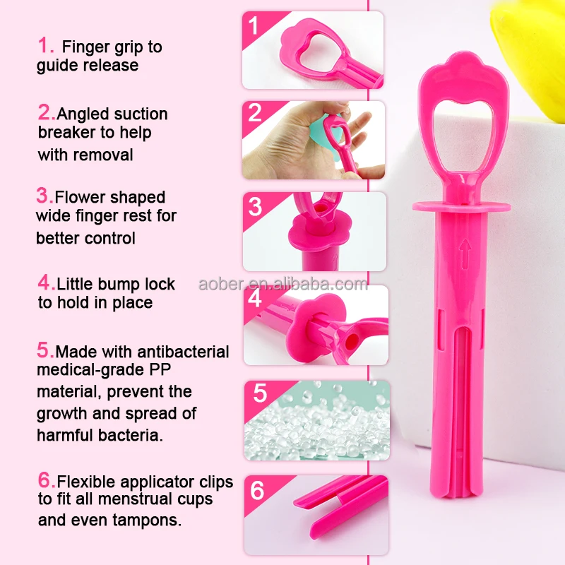 Wholesale Aplicador Copa Menstrual Menstrual Cups Inserter Booster