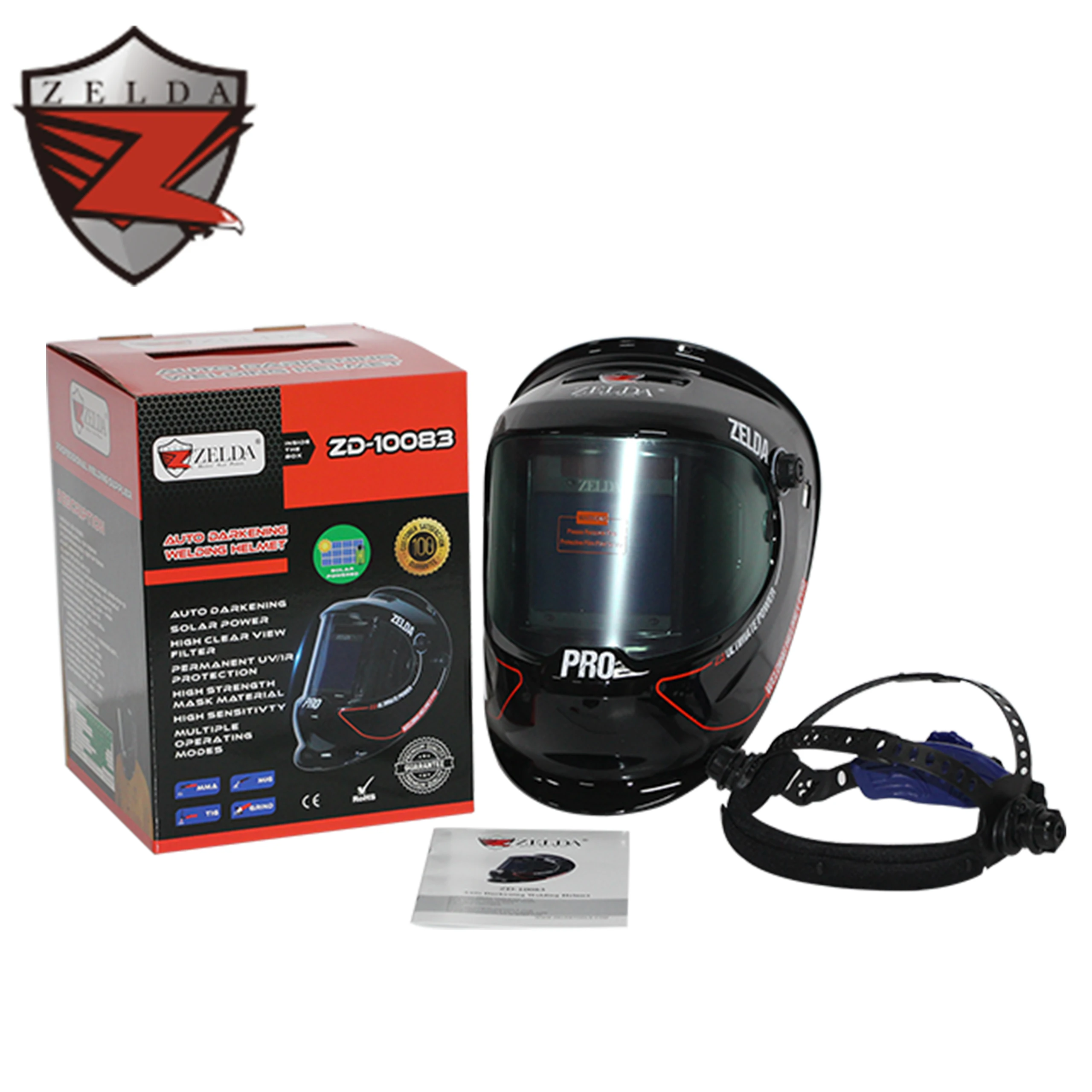 Iron Man Welding Helmet for Laser Welder Black DLB7 Casco De Soldadura  Welding Helmets with Big Screen