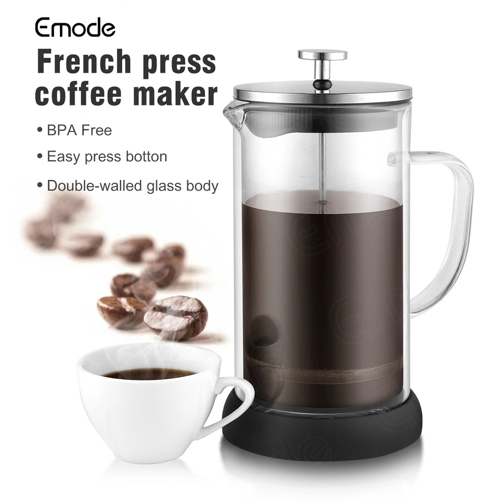 French Press Coffee Maker,Coffee Presses Glass Double Wall Insulated