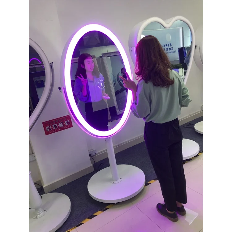 Selfie Photo Booth Box with Printer and Camera for Party