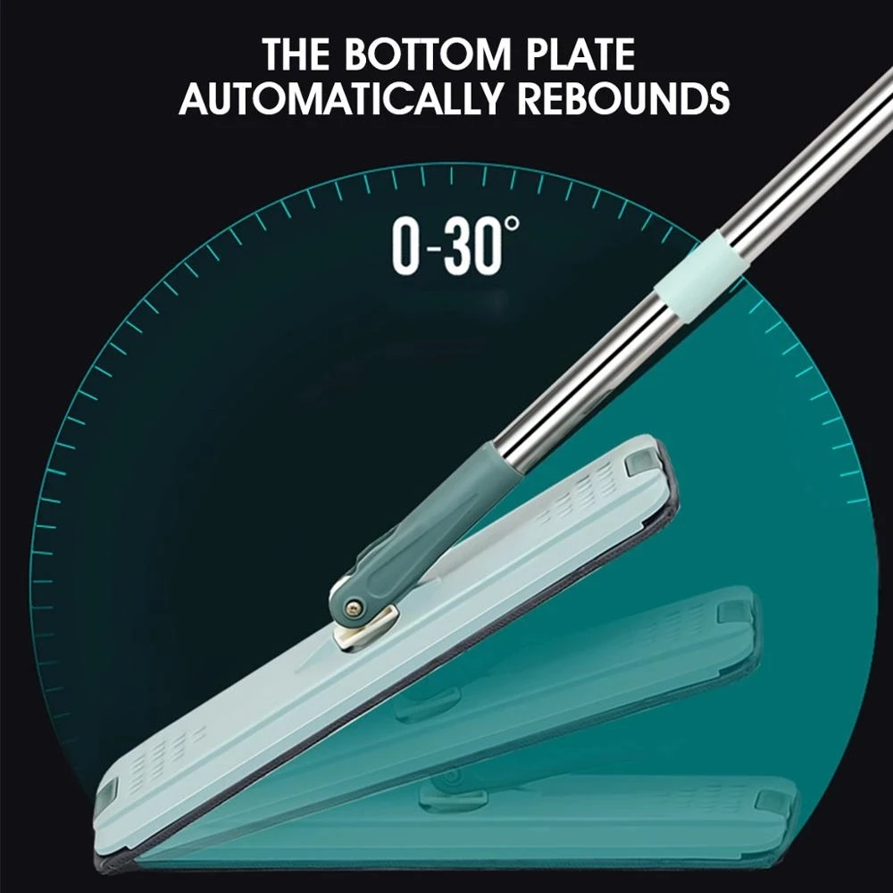 High Quality Hand Free Floor Cleaning Mop Microfiber Cloth Mops Clean