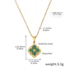 Gold and green acrylic necklace