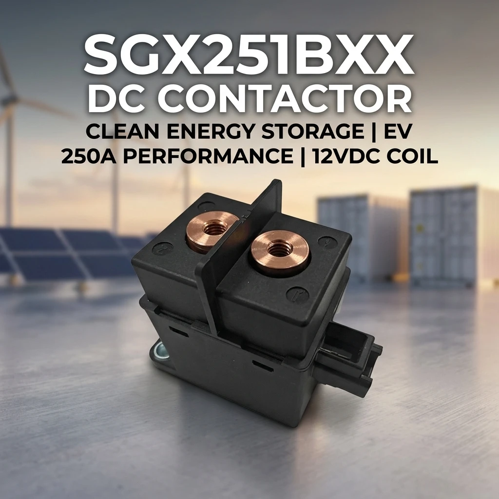 SGX251BXX สำหรับ Sensata-Gigavac คอนแทคเตอร์กระแสตรง (DC Contactor) สำหรับพลังงานสะอาด (Clean Energy) รุ่นดั้งเดิม SGX25 250 A คอยล์ 12 VDC