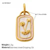 Dandelion Enamel Charm