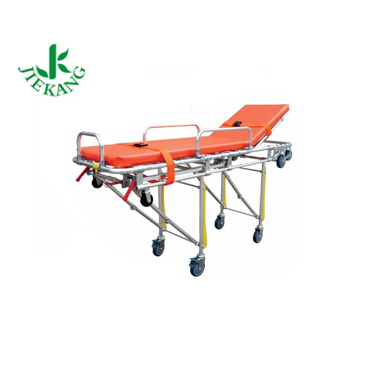 Adjustable Size Medical Hospital Patient Transport Emergency Folding Ambulance Stretcher