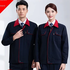Customized Auto Repair Workshop Worker's Labor Suit Spring Autumn Short Long Sleeve Overalls Coat Factory Workwear