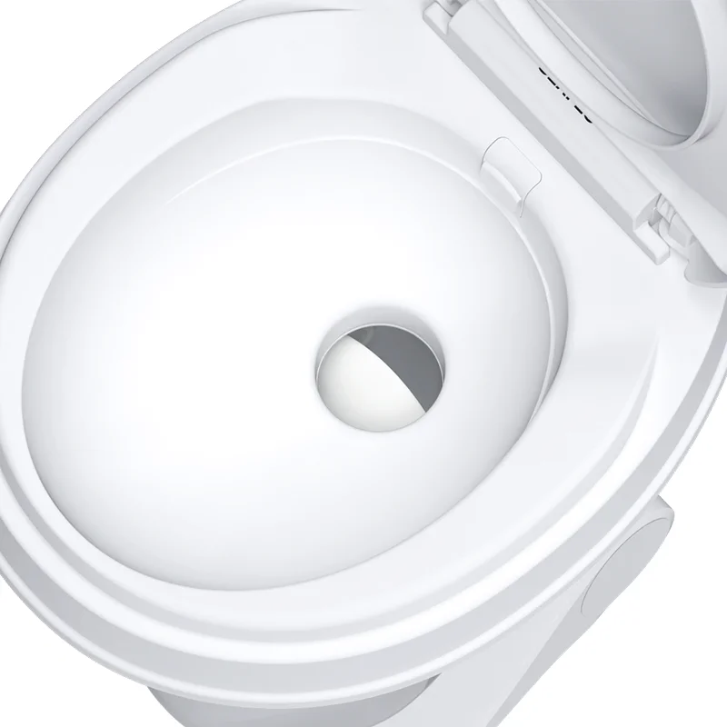 SEAFLO Wohnmobil WC Standardhöhe - Schwerkraft-Spülung Mit Fußpedal & Soft-Close