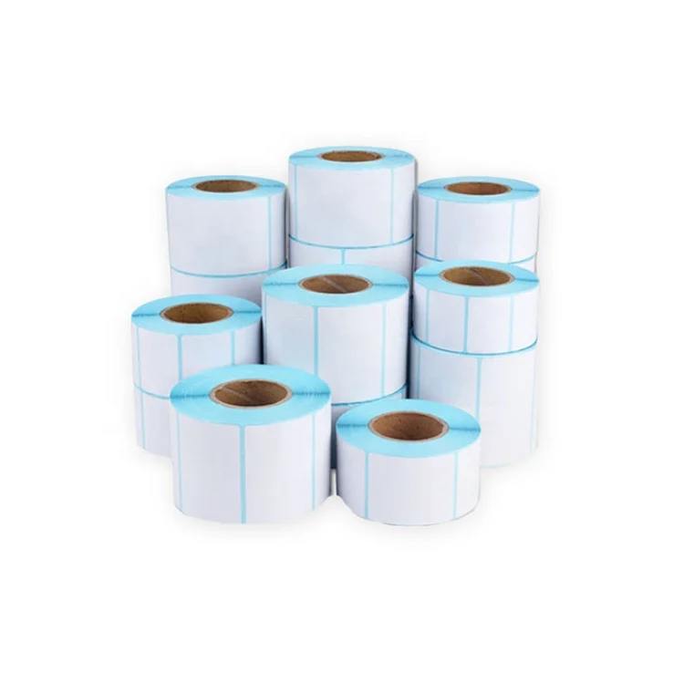 2x1 Inch Direct Thermal Sticker Label Paper Rolls 50*25 mm Custom Blank 1000 Pieces Thermal Barcode Label for Thermal Printer