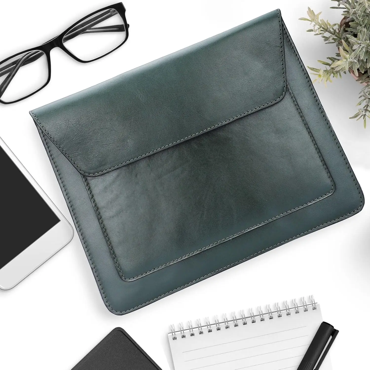 product genuine leather sleeve for ipad pro 11 13 inch minimalist vintage design handmade bags for laptops tablets universal650-30