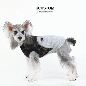 custom Christmas Style Winter  Dog Sports Sweater Warm Polyester with Bird Pattern Pet sweater
