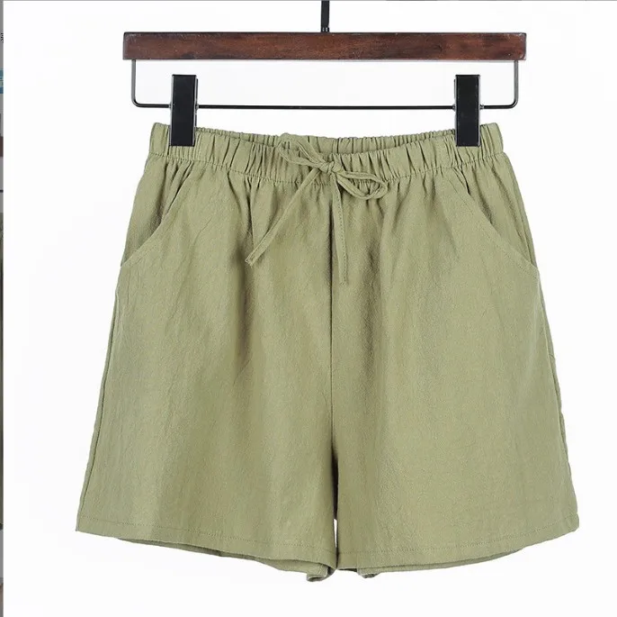 High Waisted Casual Lounge Jersey Shorts with Pockets172_voghion.com