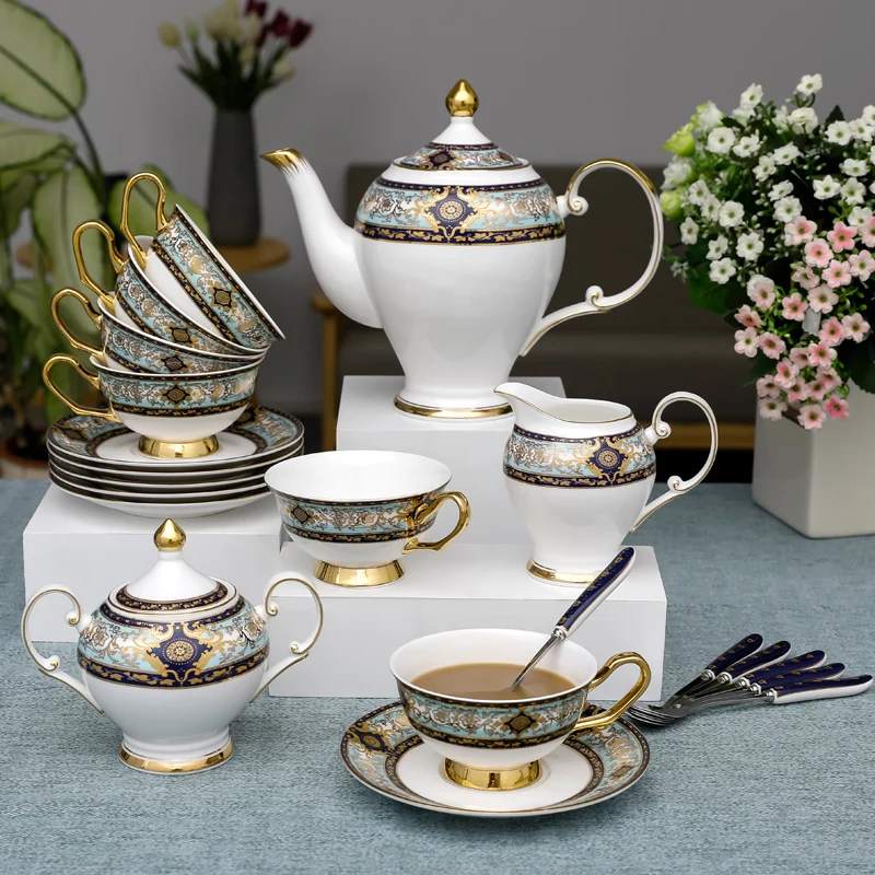 2023 Luxury Coffee Table Set Ceramic Ethiopian Coffee Cup Set Habesha Coffee Set