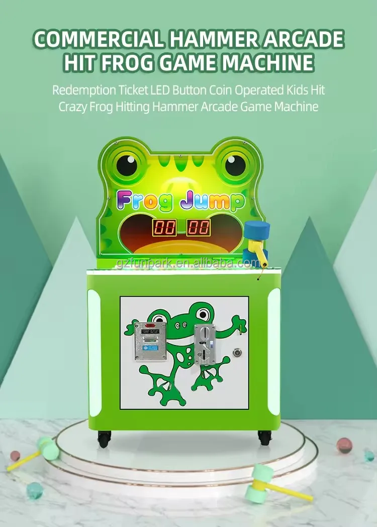 Jump Rope Arcade Machine Funpark Frog Jump - Coin Operated Game for Kids & Parents