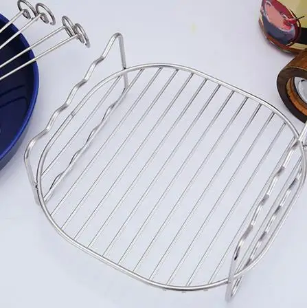 Stainless Steel Airfryers Double Layer Rack Versatile Round Roasting ...