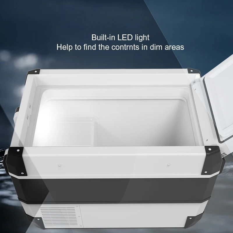 35l Rechargeable Battery Camping Fridge Freezer Car Fridge Usb Dual Use