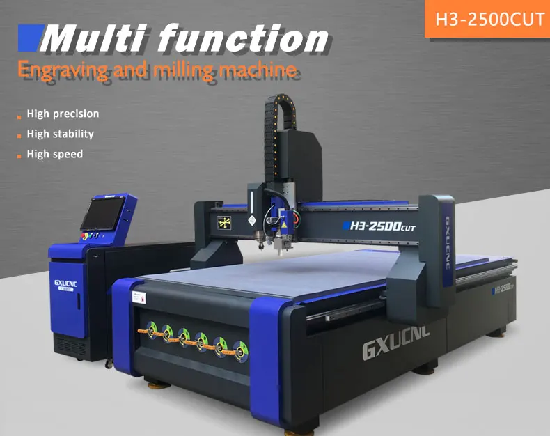 New Designs 3 Axis Profile Cutting Router Cnc Engraving and Milling Machines