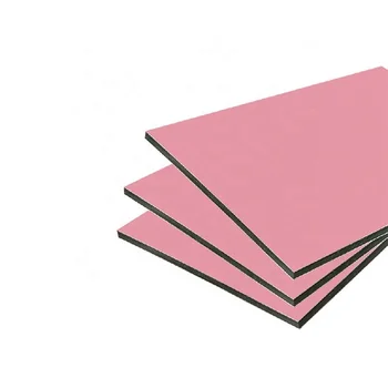 Pink Acp Good Price Exterior Wall Cladding Acp Panels Acm Aluminum Composite ...