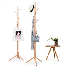 Factory price clothes hanger coat rack stand gold clothes rack wood coat bamboo