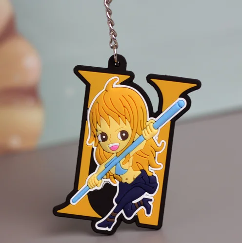 Anime Rubber Keychain Anime Soft 3D Silicone Keychain Wholesale