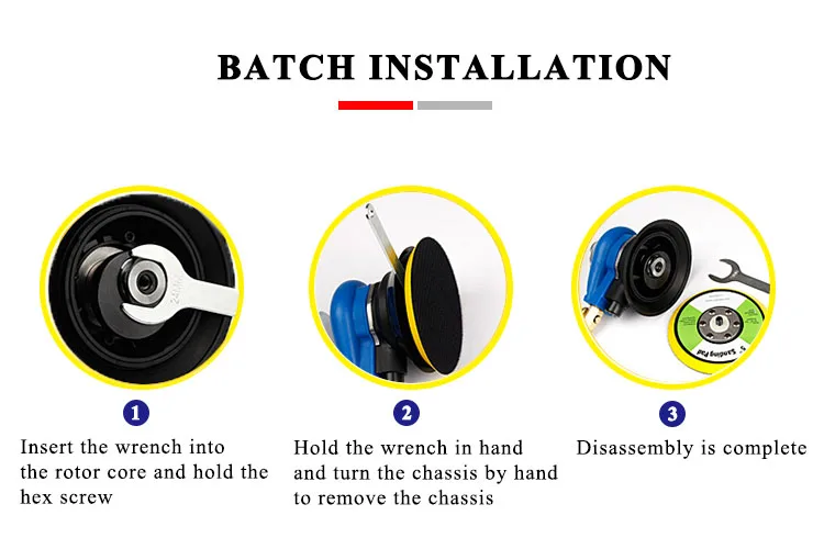 Suez Best Multifunctional Pneumatic 6 Inch Car Wax Polish Machine Kit