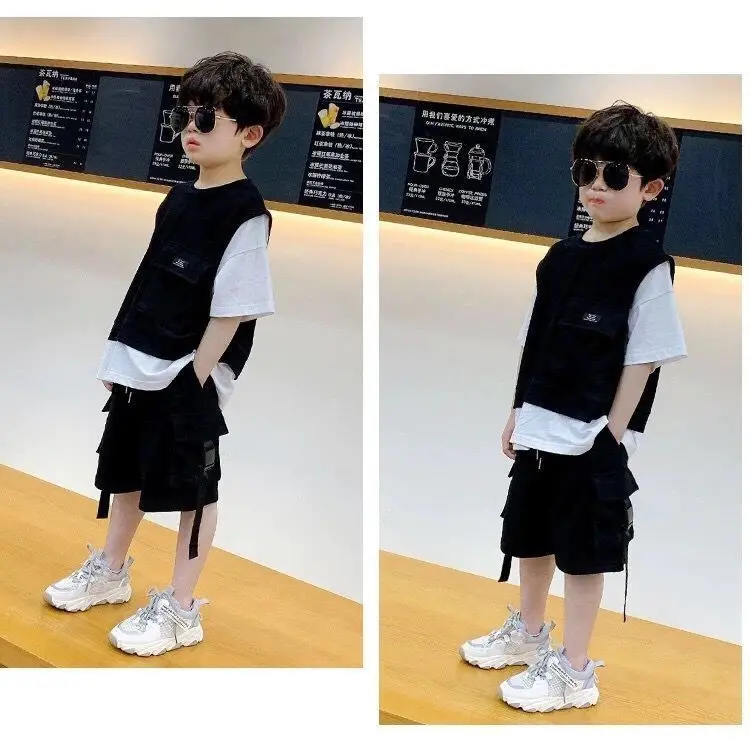 Children's Clothes 2024 Boy Summer Clothes Big Boy Short Sleeve Tshirt