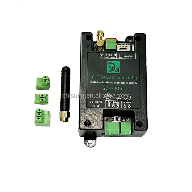 G202PLUS New Products Unique by Sms Commands & Free Calling 2G 4G Gsm Gate Opener Remotely Control for Equipment Systems Machine