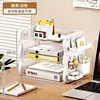 Three-tiered cheese bookshelf - white