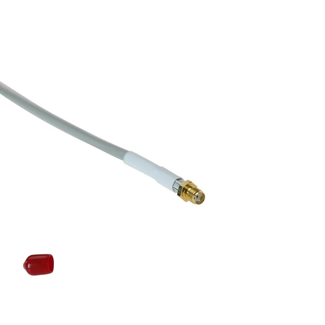 RF OEM White TPE Jacket LSR195 Equivalent Cable with SMA Male to SMA Male Low Loss for Antenna System