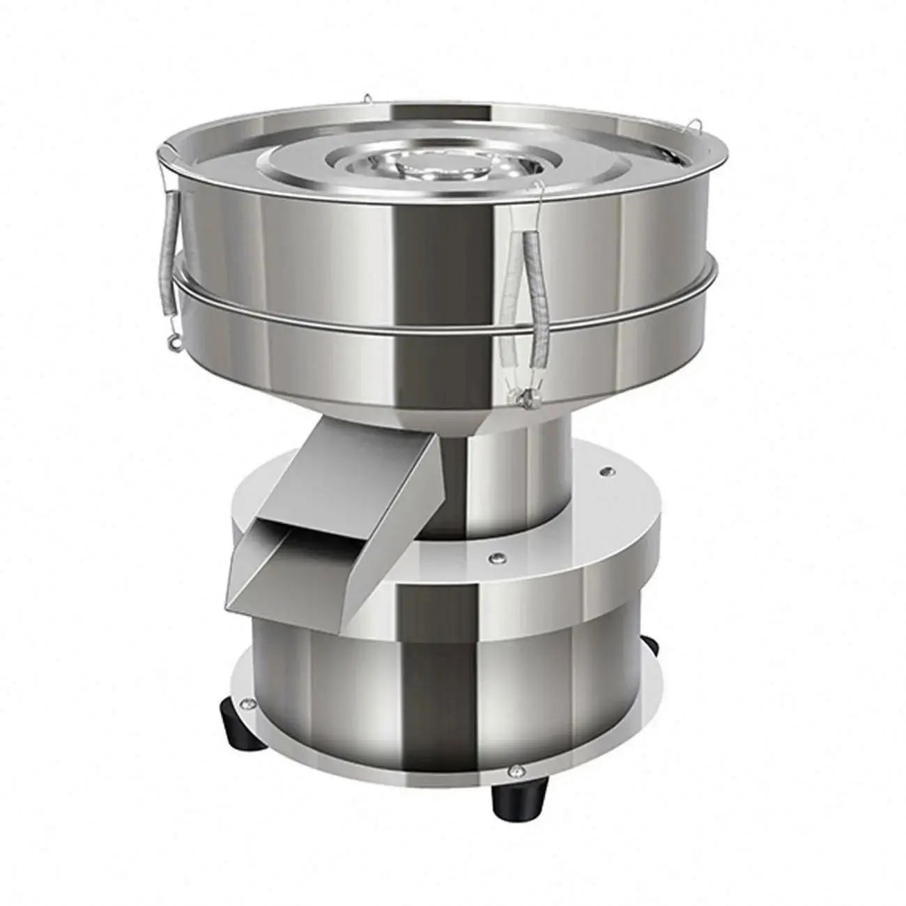 TEBAK 2800 Mesh Stainless Steel Circular Vibration Screening Machine Flour Powder Food Filtering Machine