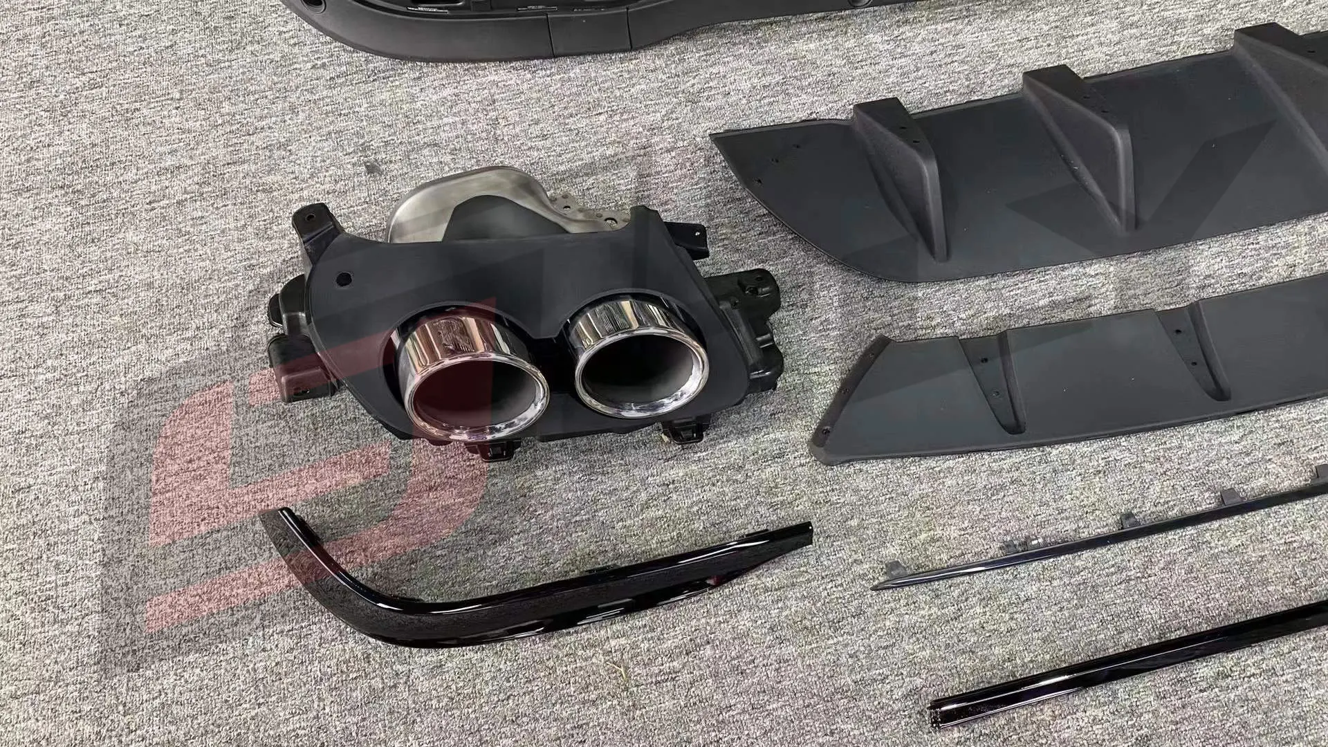 Genuine Body Parts Rear Diffuser Lips For 2020 Benz Glc Modified Glc 43 Amg Rear Diffuser Black