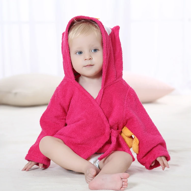 Детский банный халат с капюшоном для мальчиков
