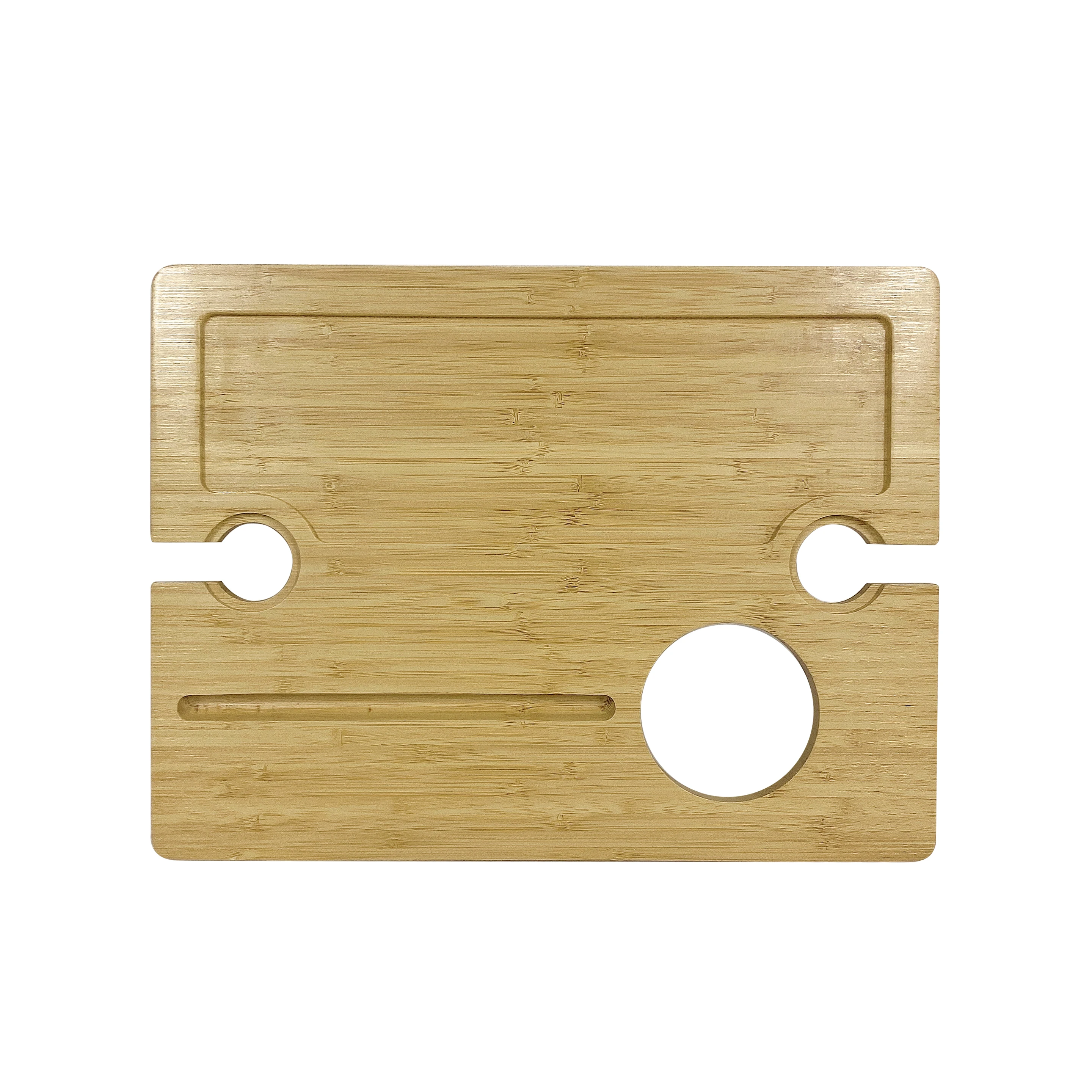 Outdoor Portable Bamboo Wooden Picnic Wine Eating Table Folding Wine Table With Bottle Glass Holder