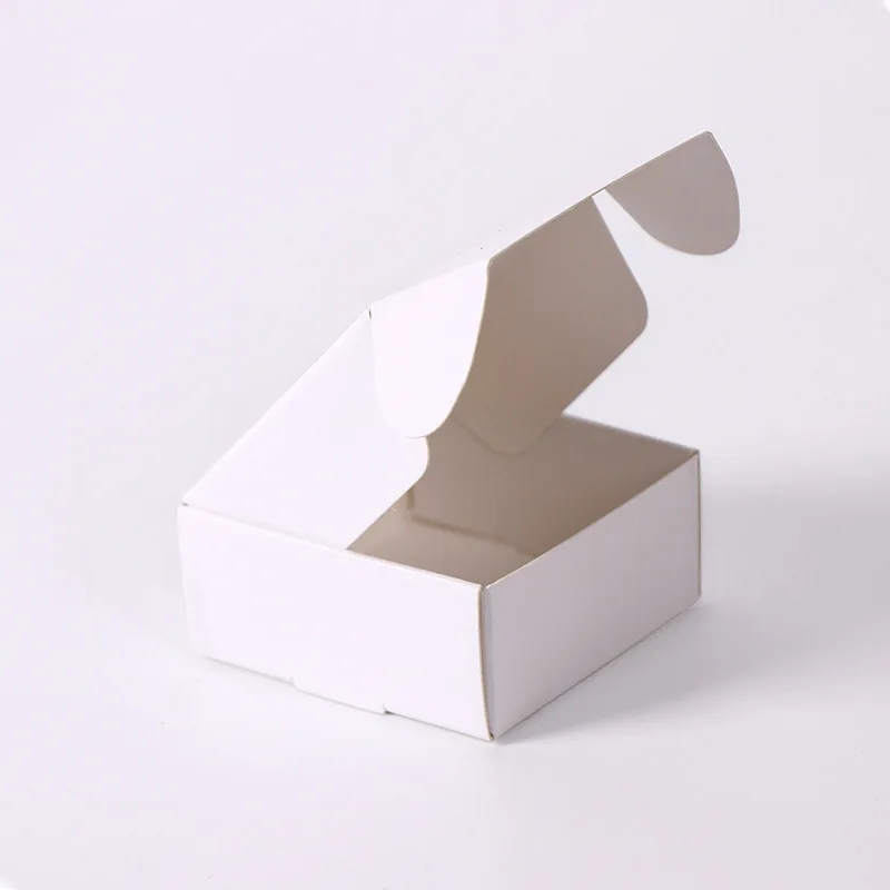 Wholesale White Color Folding Package Jewelry Box Kraft Paper