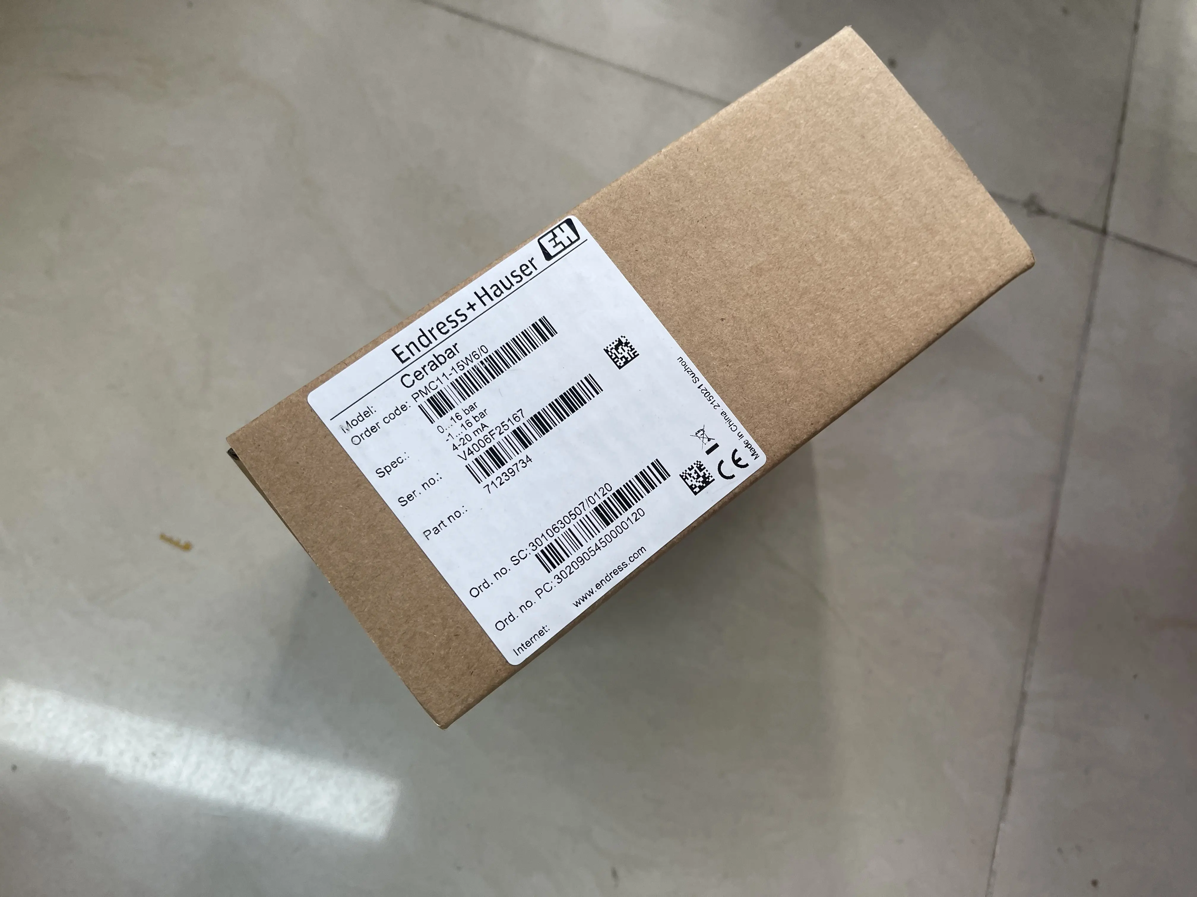 Endress+Hauser Pressure Transmitter Cerabar PMC11-15W6/0 Endress+Hauser Pressure Transmitter Cerabar PMC11-15W6/0