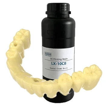 3D Printing materials LX-10CB Permanent dental crown resin Photosensitive resin 3d Printer UV Resin