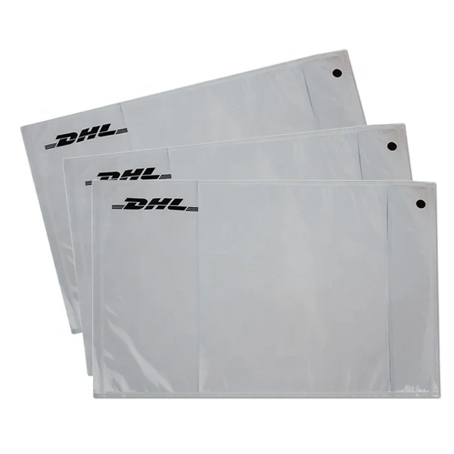 DHL auto-adhésif en plastique transparent Étiquette d'expédition Bordereau  de pochettes d'enveloppe - Chine liste de l'emballage Enveloppe, sac  autoadhésif