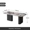 Tavolino da caffè rettangolare: 140 cm (L) x 70 cm (P) x 50 cm (A)