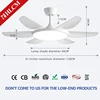 White 52-inch 6-blade