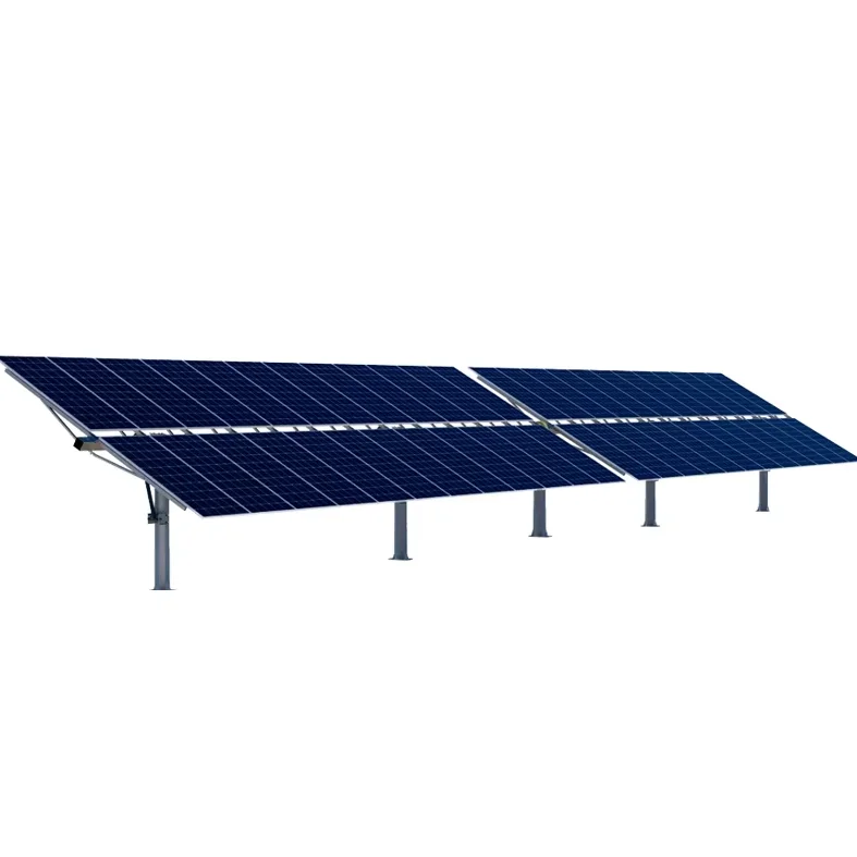 Professional Manufacture New Trend 1MW Single Axis Solar Tracker Kit Heavy Steel One Axis Solar Tracking System Cutting
