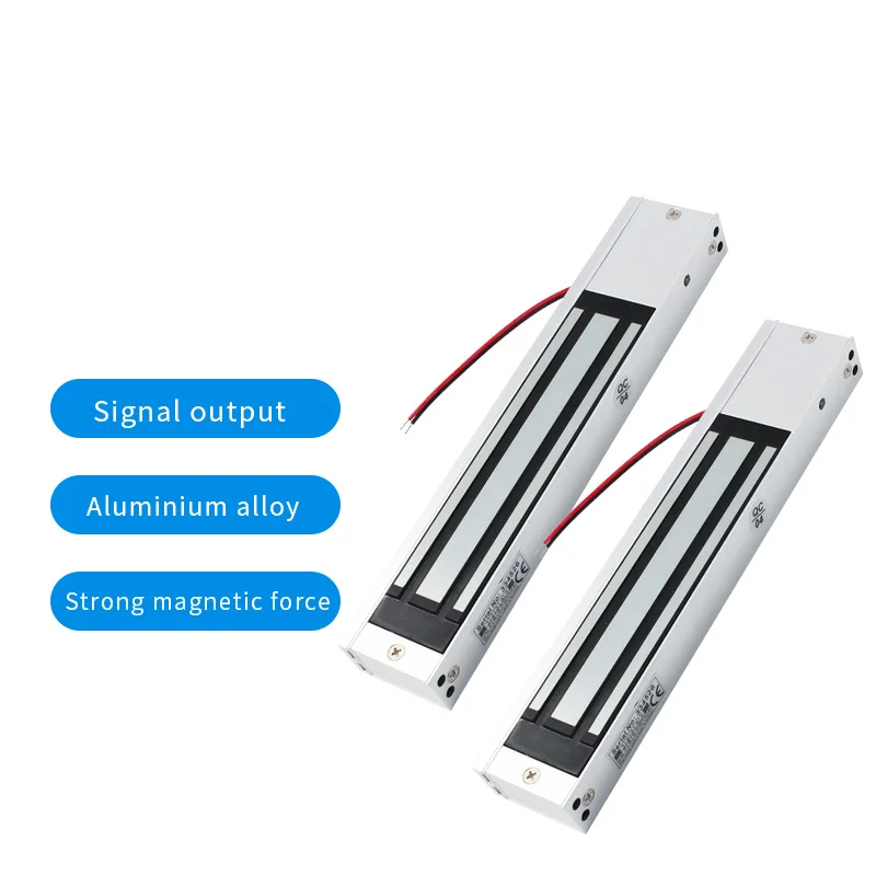 Electromagnetic Lock Automatic Unlock DC 12V 280kg 600Lbs Access Control Single Door Magnetic Lock for Sliding Door