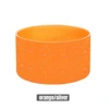 Naranja Transparente + Brillo Plateado