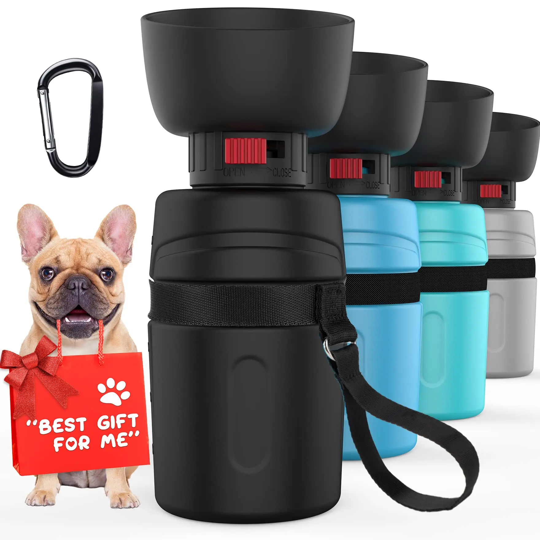 Lesotc Petnf Petdott 21oz/600ml Portable Dog Water Bottle with Long ...