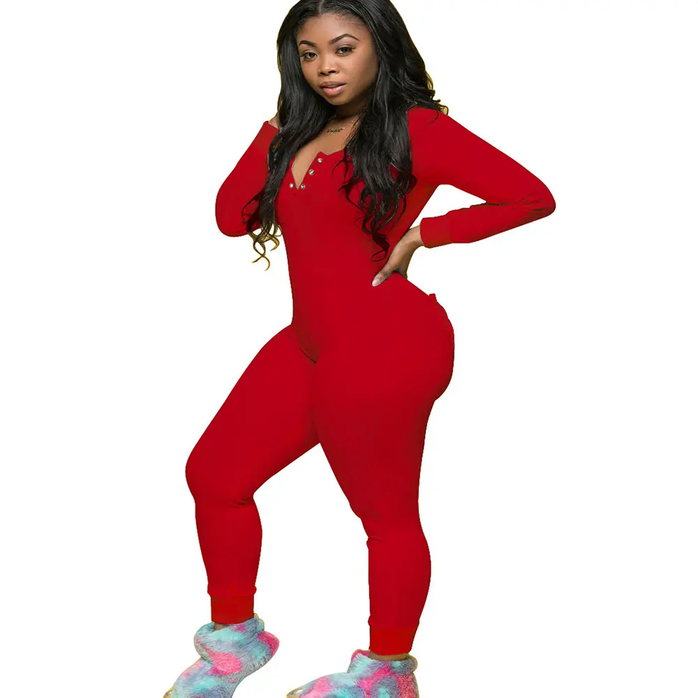 Sexy Pyjama Onesie Women Jumpsuit Lady Play suit Back Butt Ass Bum Open  Sleepwear Loungewear Button Flap Jumpsuit| Alibaba.com