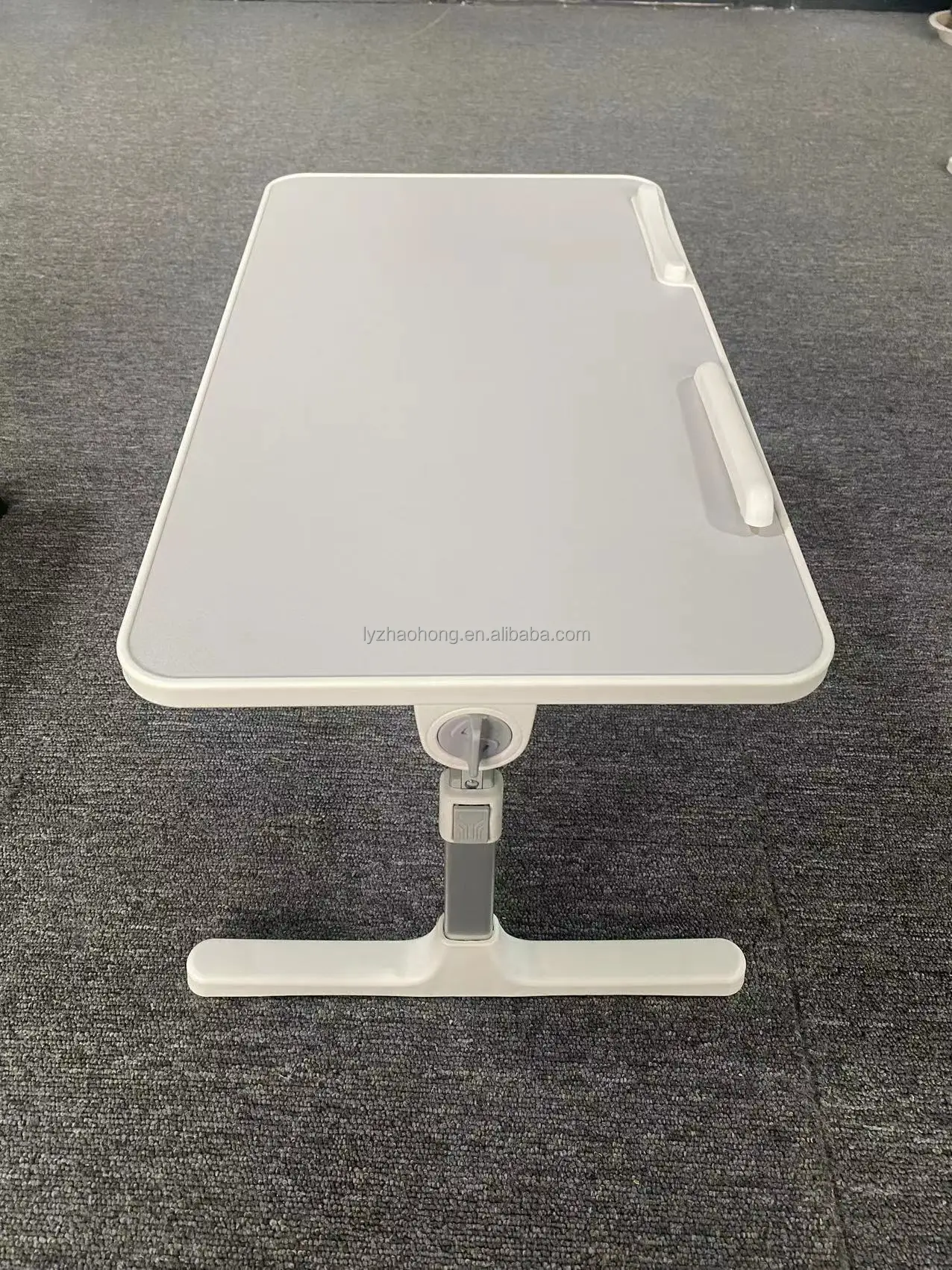 60X40CM Aluminum Alloy Folding Computer Desk Stand Bed Folding Computer Desk Adjustable Height Folding Computer Desk