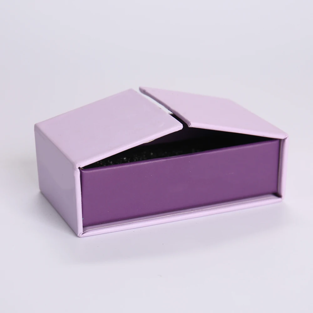 Double Doors Foldable Flip Cover Box with Magnetic Paper Packaging Box LOGO Printing Custom Gift Box Packaging for Jewelry